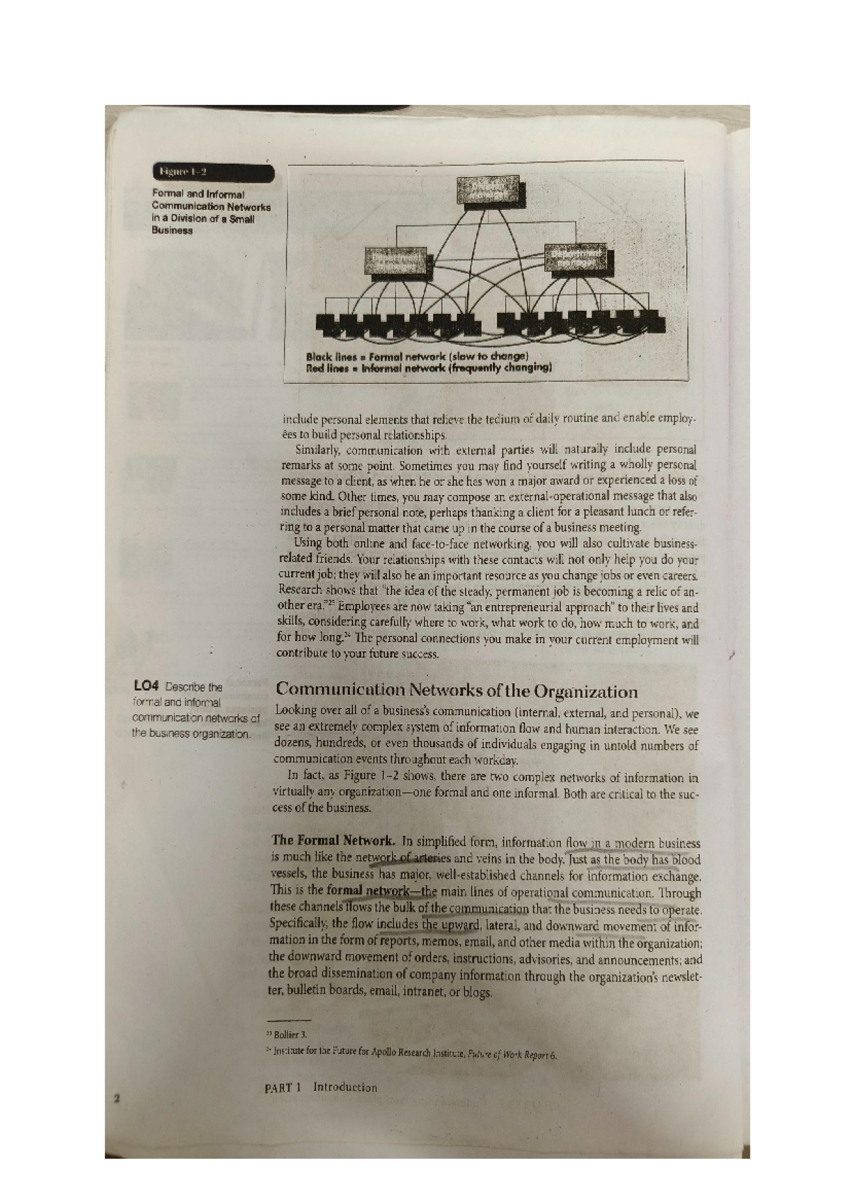 Chapter 1& 2 - Figure Formal and Informal Communication Networks in a ...