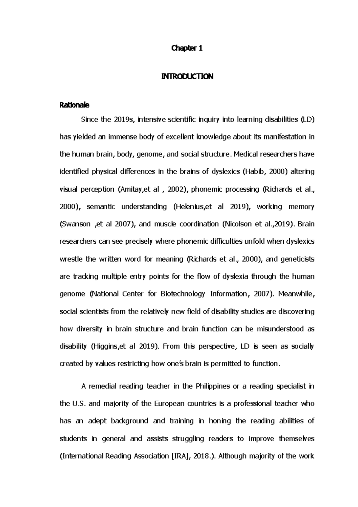 Chapter 1- Jasper Group 2 - Chapter 1 INTRODUCTION Rationale Since the ...