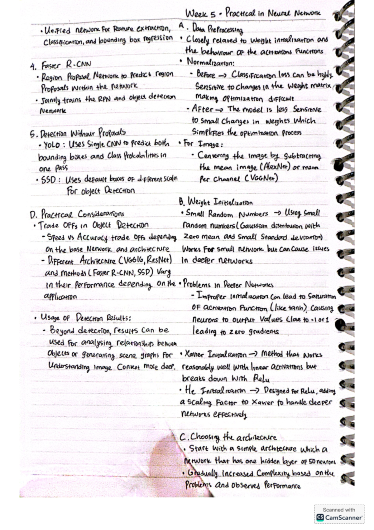 ELEC5307 Week 5-13 Comprehensive Neural Network Notes - Studocu