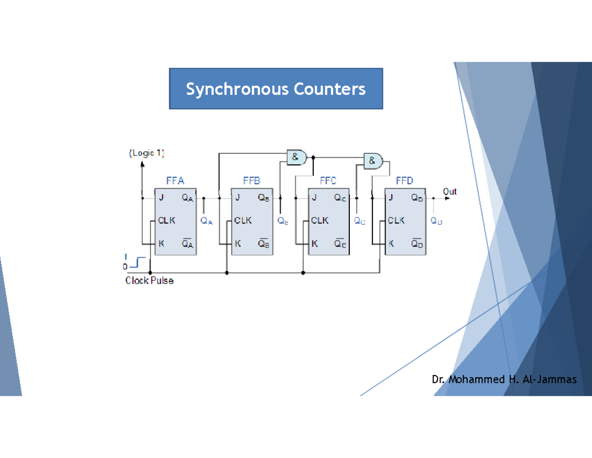 13-Counters - Synchronous Counter Design Notes - Studocu