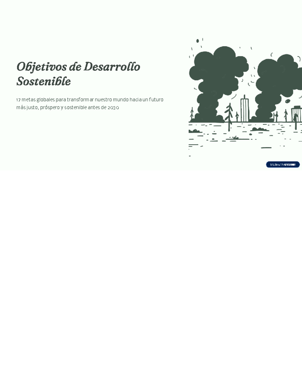 ODS: 17 Metas Globales para un Futuro Sostenible y Justo - Studocu