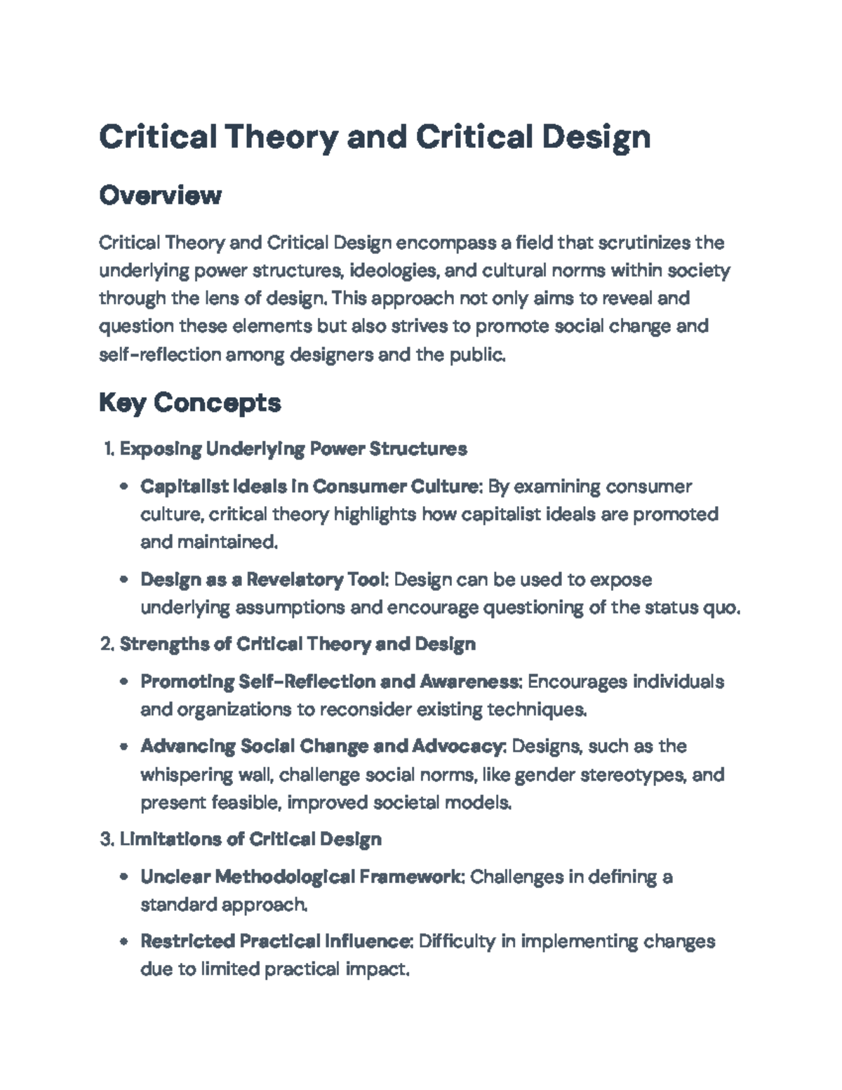 Critical Theory and Critical Design: Societal Reflection and Change ...