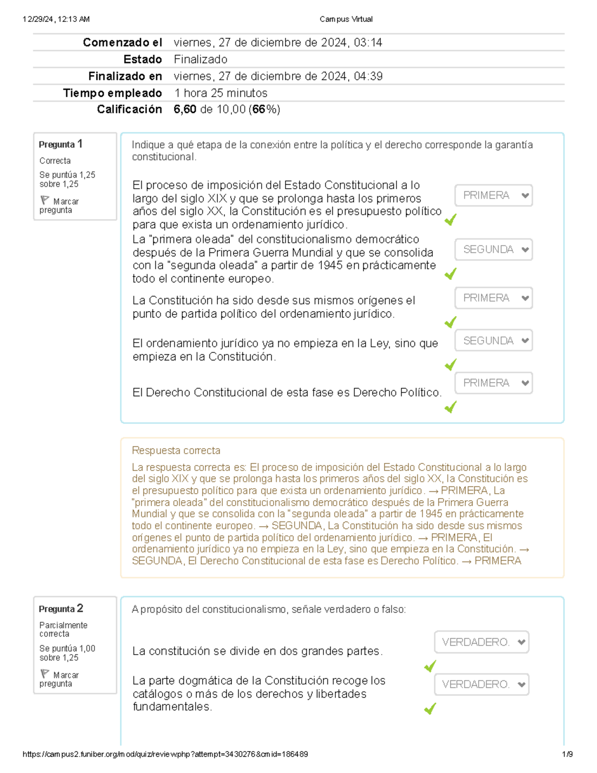 Examen de Derecho Constitucional - 12:13 AM Campus Virtual - Studocu