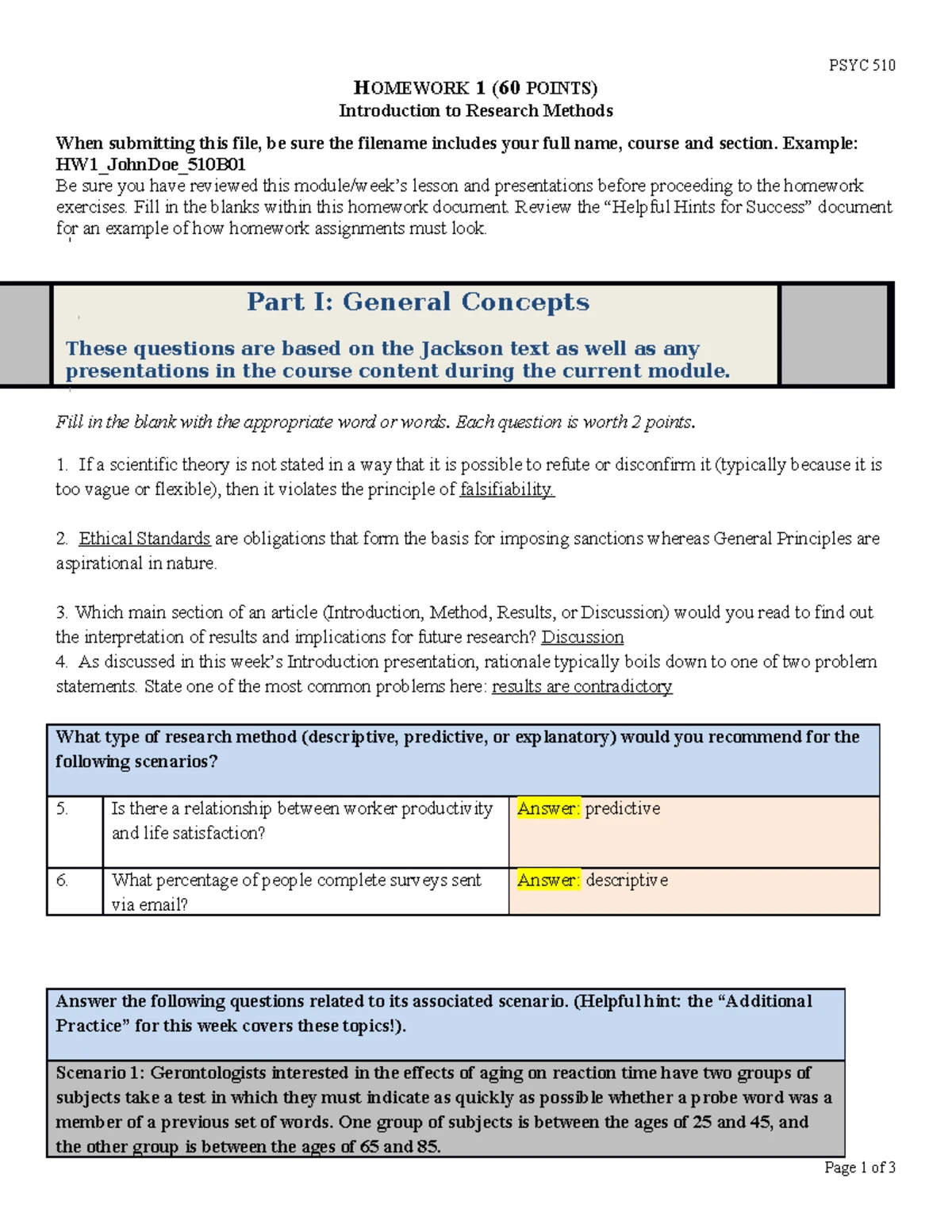Descriptive Research Methods Homework Assignment (Module 3) - Studocu