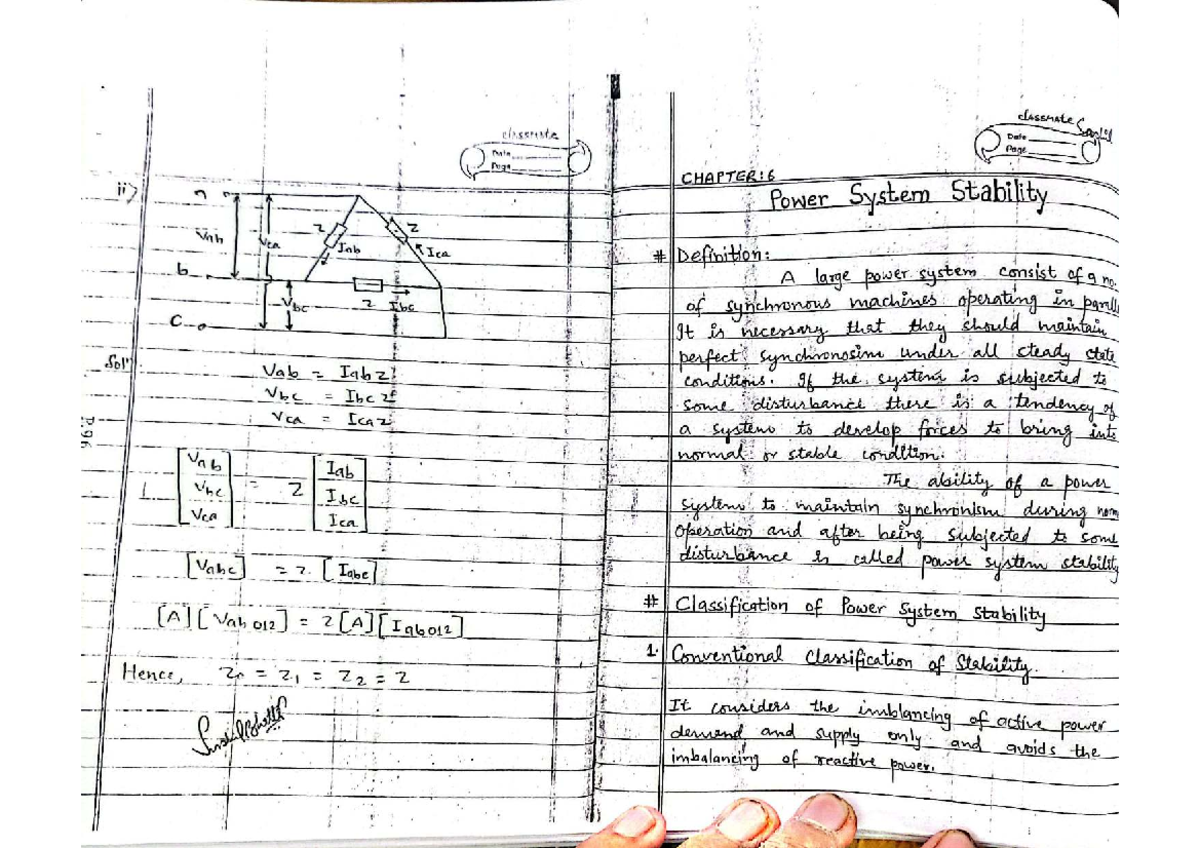 Power System Stability Analysis - Chapter 6 (Psa-2) - Studocu