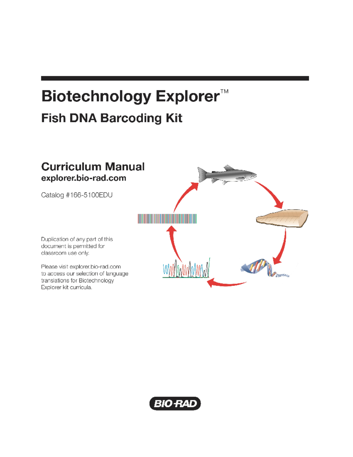 Fish DNA Barcoding Protocol Curriculum Guide W171 - Studocu
