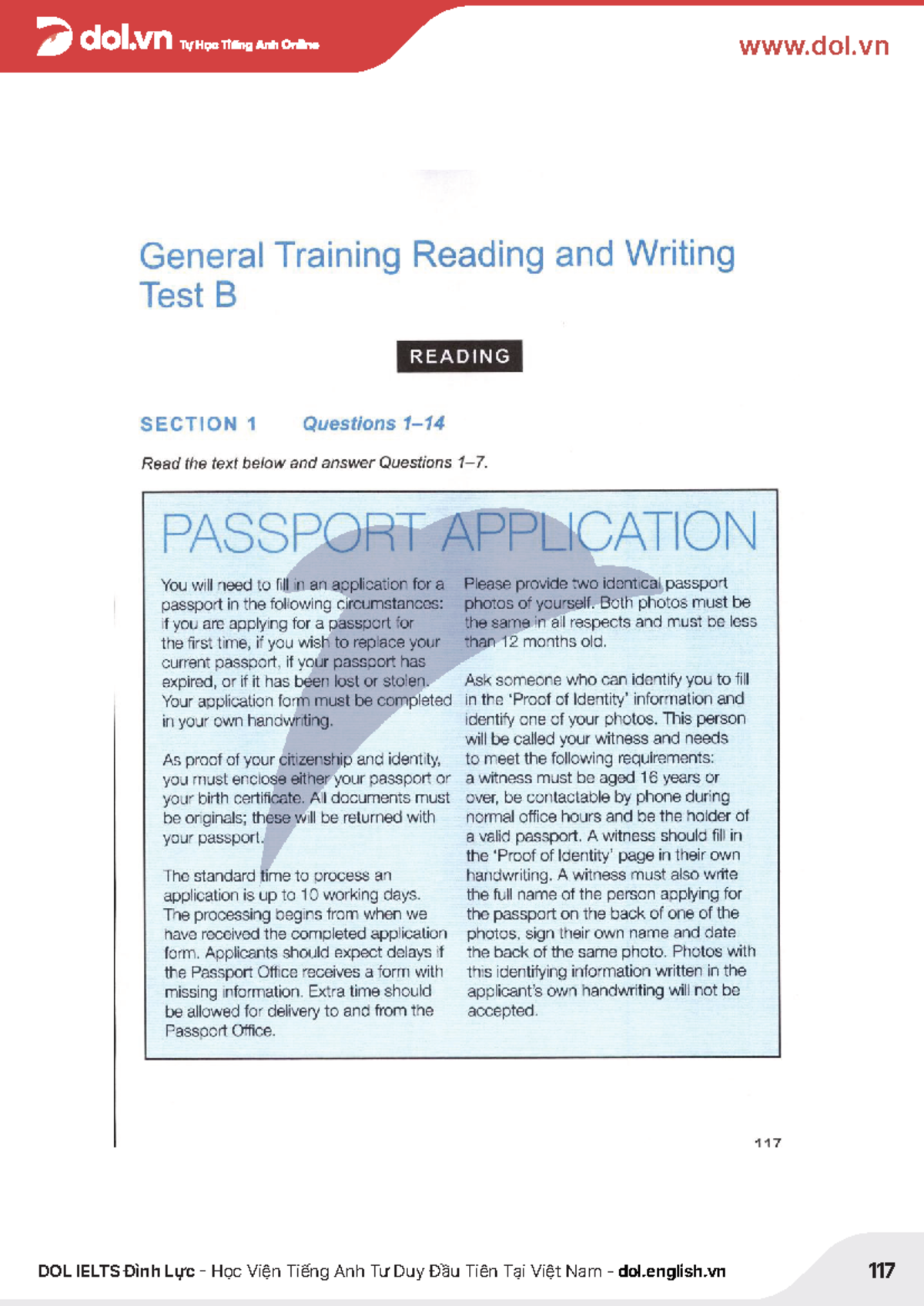 General Training IELTS Preparation Notes - Studocu