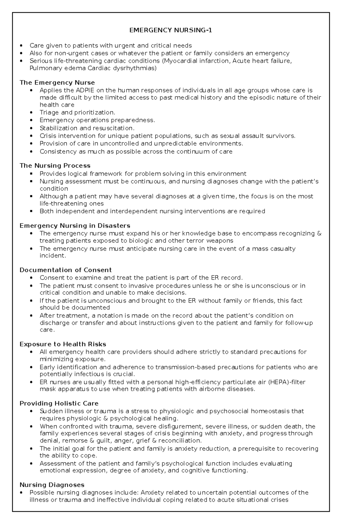 Emergency Nursing Care for Critical Patients: A Comprehensive Guide ...