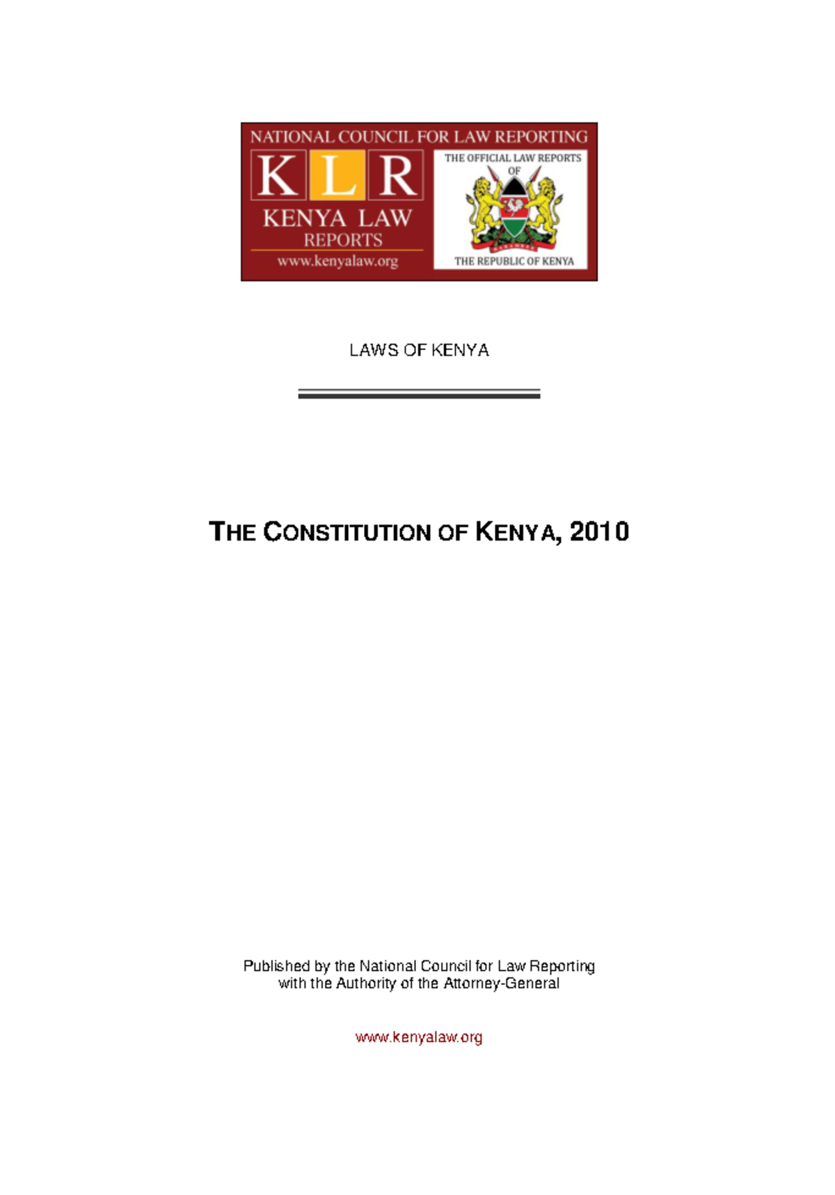Constitution of Kenya: Comprehensive Analysis and Key Provisions - Studocu
