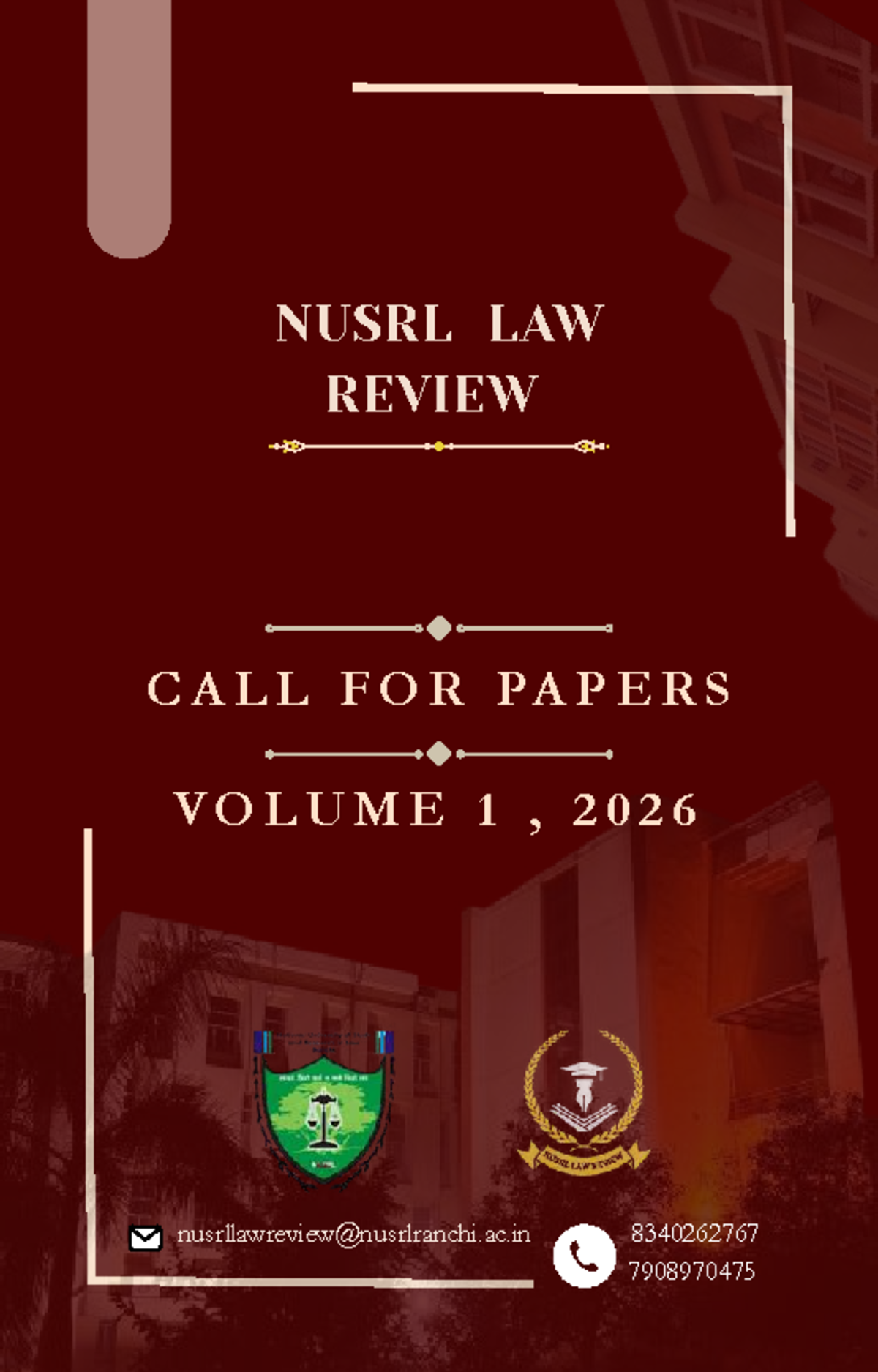 NUSRL Law Review Call for Papers - Volume 1, 2026 - Studocu