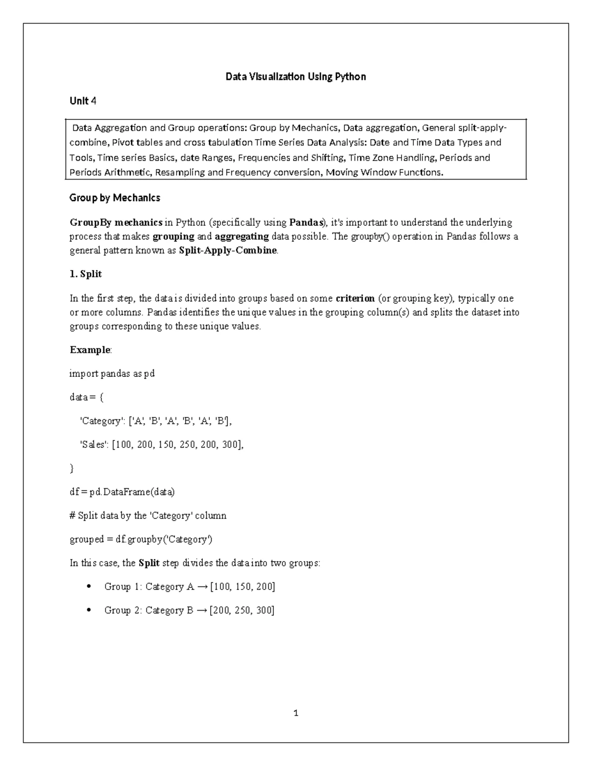 Python for Data Analysis: Essays and Short Questions Guide - Studocu