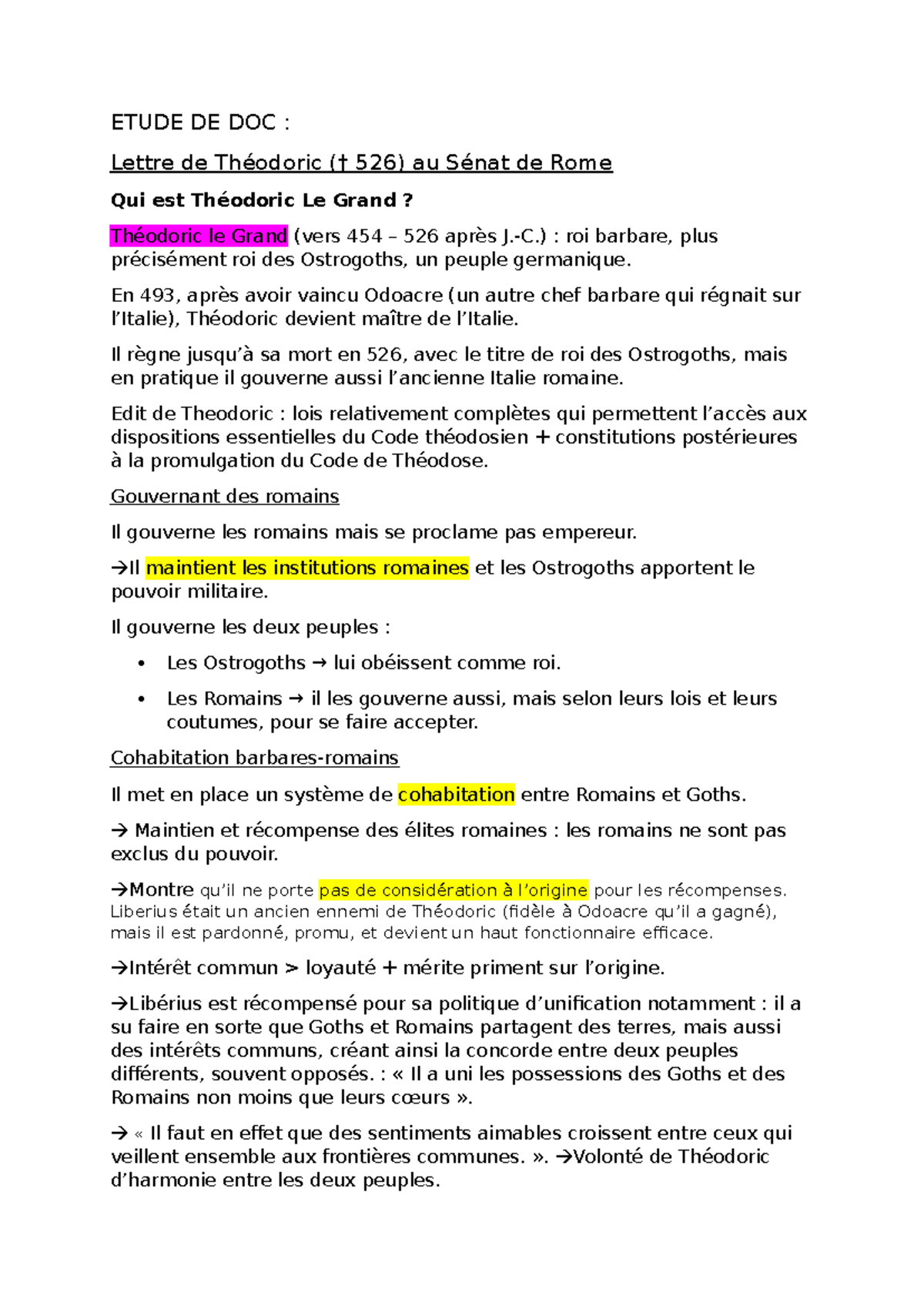 Étude de la Loi Gombette et de la Coexistence Romains-Burgondes (TD 4 ...