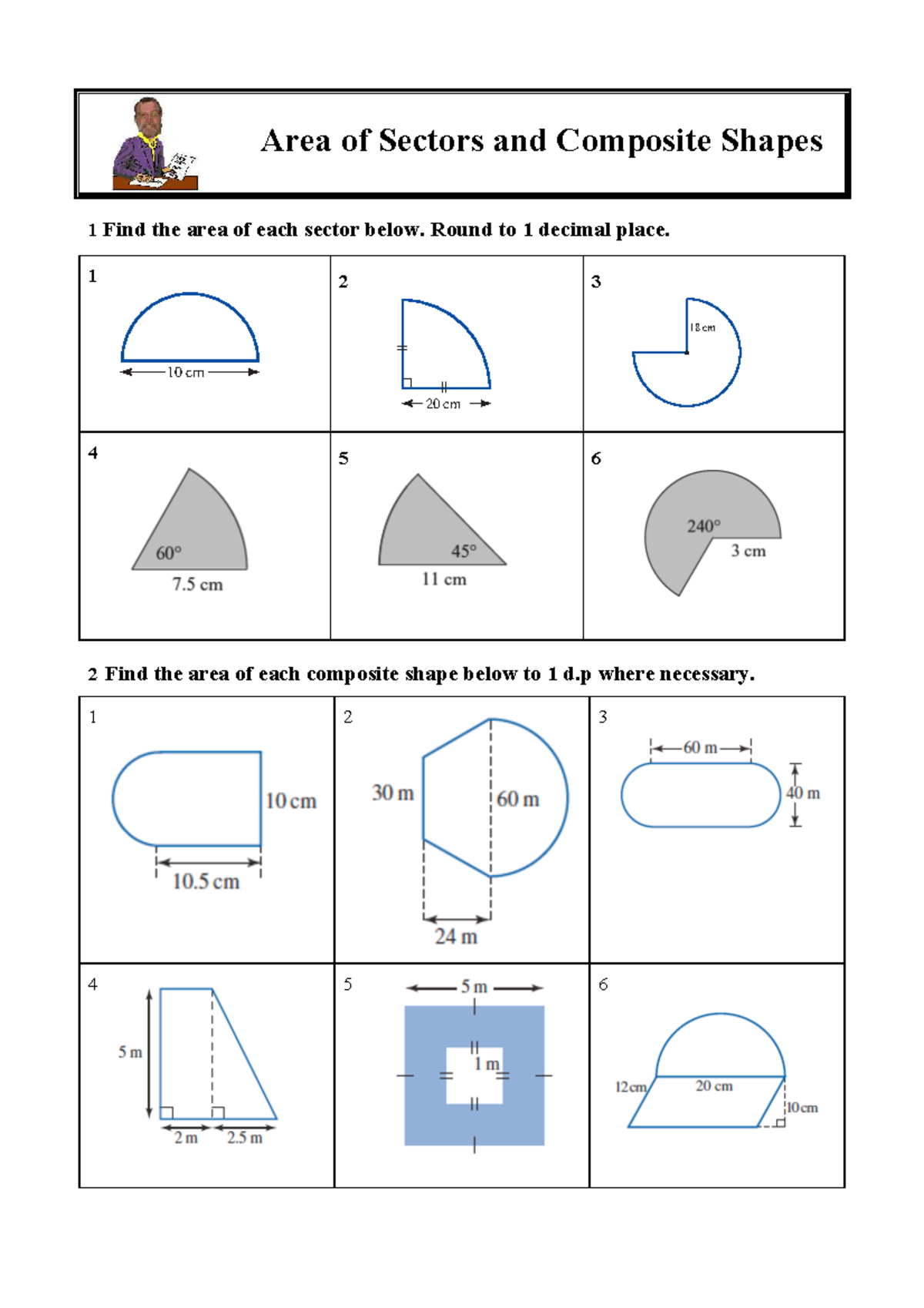 Math 31: Worked Examples on Perimeter & Area of Sectors - Studocu