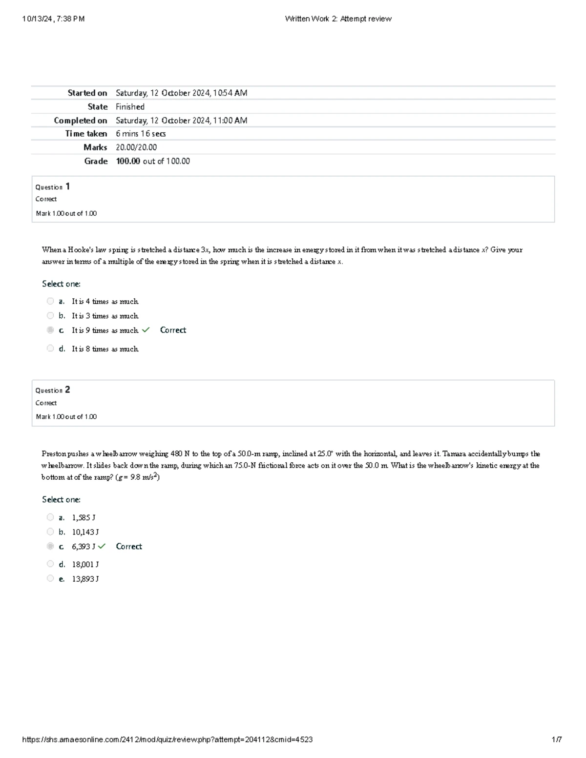 GEN Physics SEM 1 Final Exam Reviewer: Key Dynamics Formulas and ...