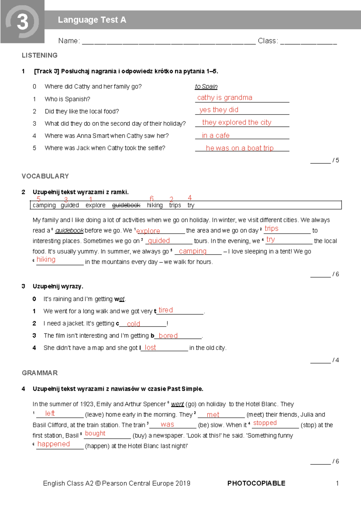 Odpowiedzi 3 A EC-A2-Tests-Language-Test-3A - Name