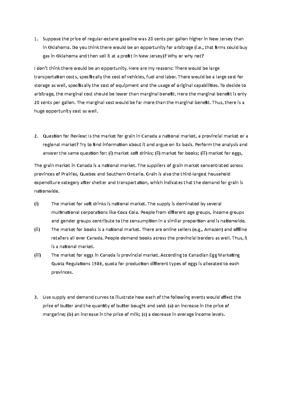 Problem Set 1: Analyzing Arbitrage Opportunities and Market Dynamics ...