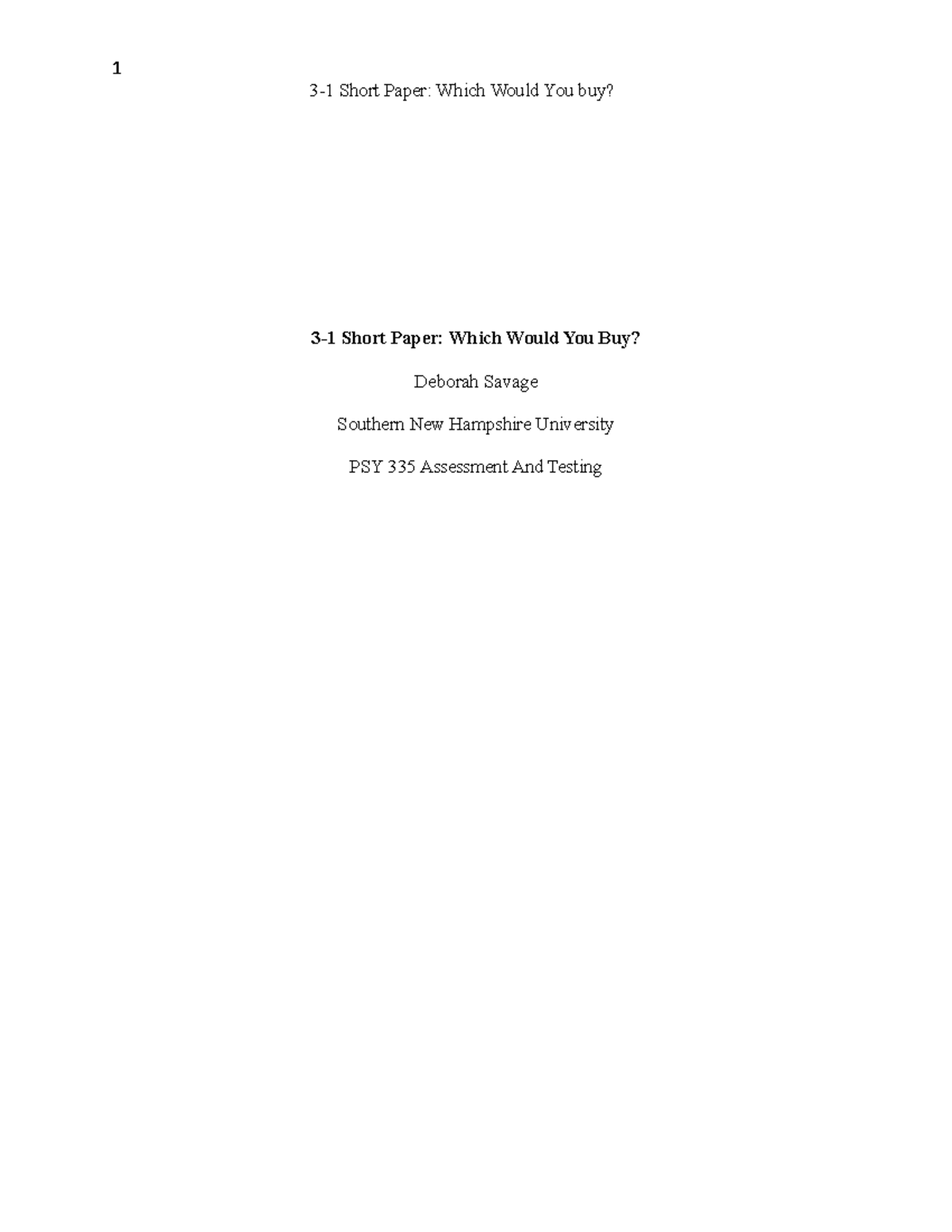3-1 Short Paper - Two common methods that evaluate these issues from ...