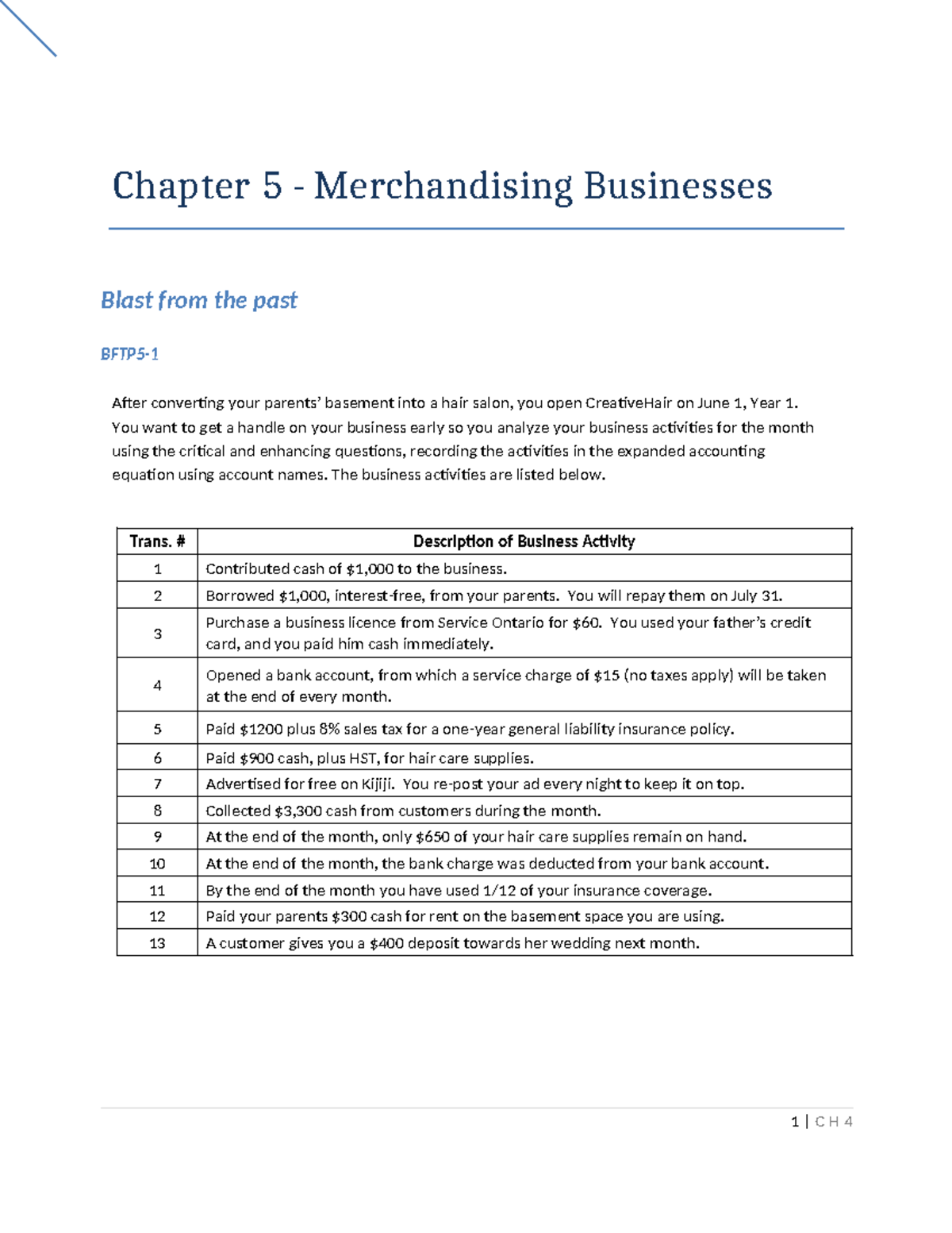 Chapter 5 - Merchandising Businesses - Student Copy - W2023 - Chapter 5 ...