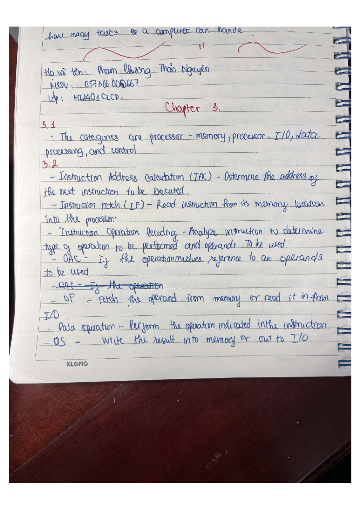 HT401CLCD Chapter 3: Computer Task Management and Processing - Studocu