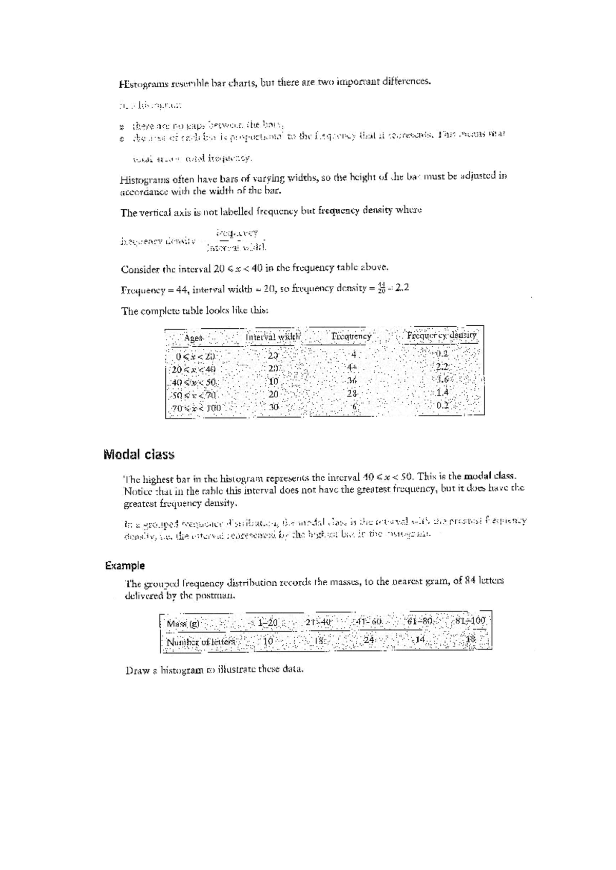 Presentation of Data 2 - add math syllabus - Histograms resemble bar ...