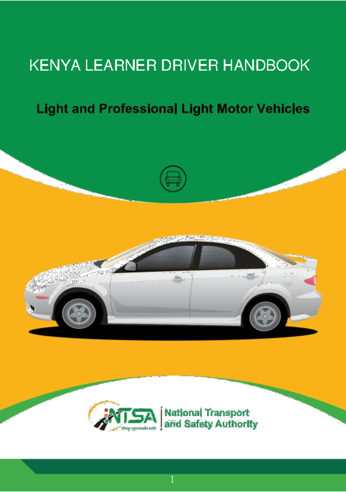 NTSA Learner Driver Handbook for Light Motor Vehicles - Comprehensive ...