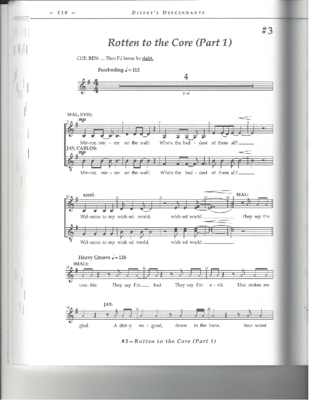 DESCENDANTS: Rotten to the Core (Part 1) - Musical Script - Studocu