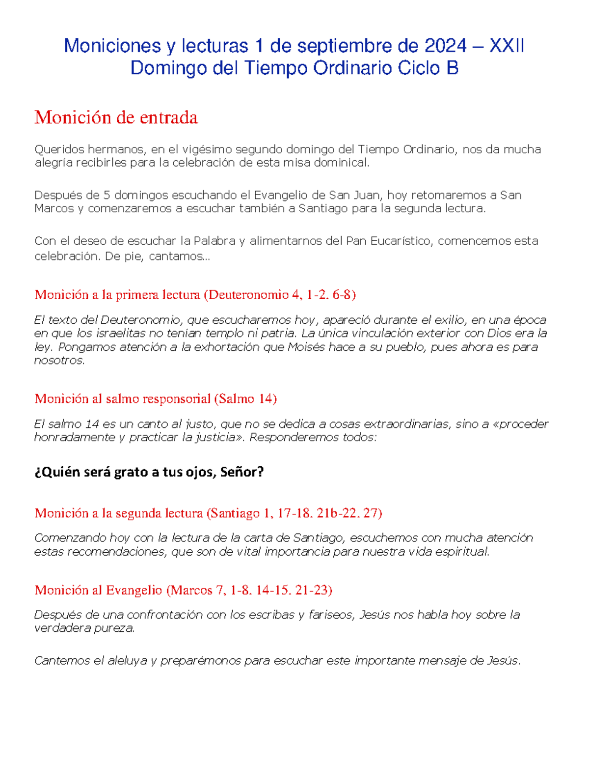 Monición de entrada - FDFDFD - Moniciones y lecturas 1 de septiembre de ...