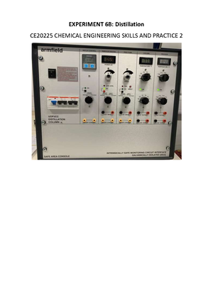 Level Control lab report - EXPERIMENT 5B: PROCESS CONTROL – LEVEL ...