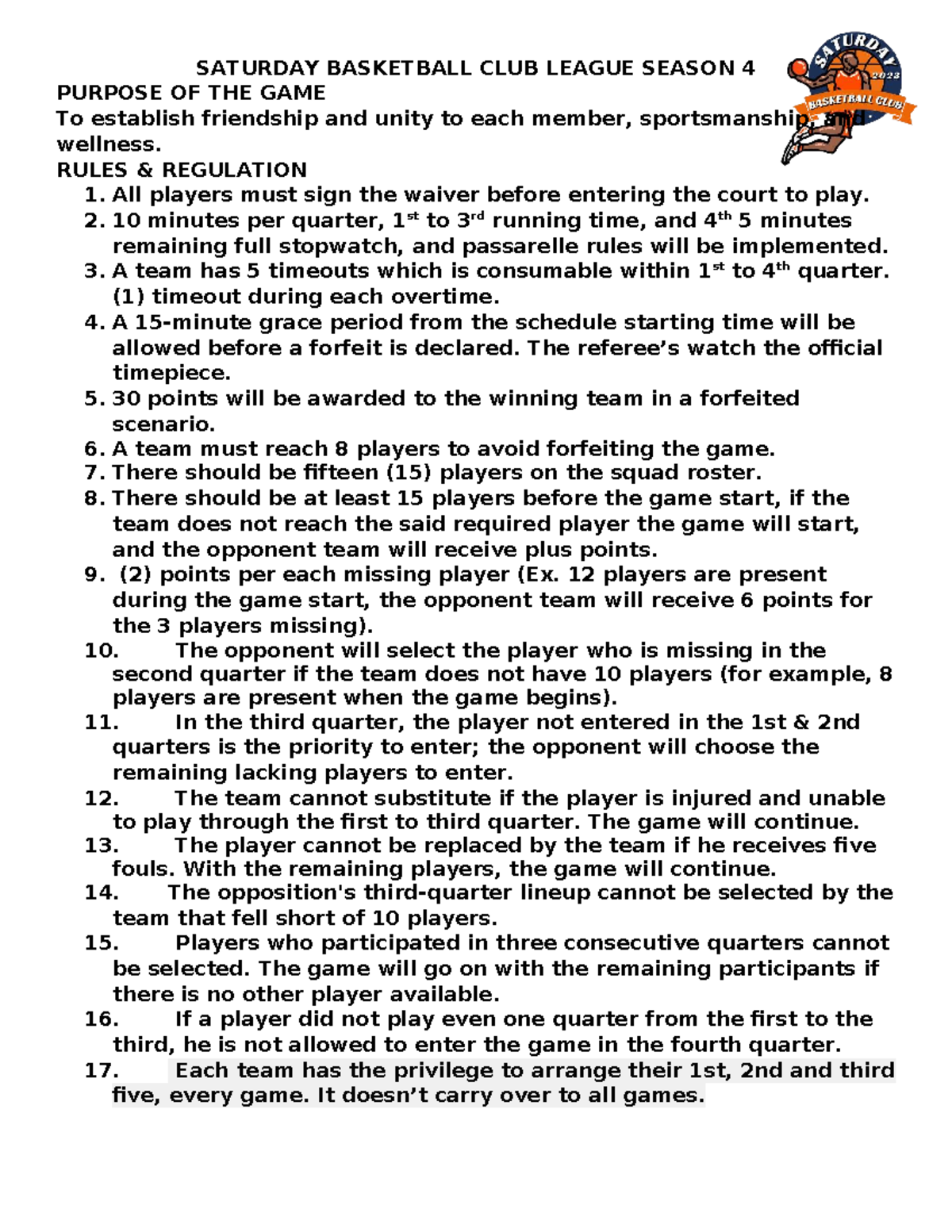 sbc-season-4-basketball-league-rules-and-regulations-studocu