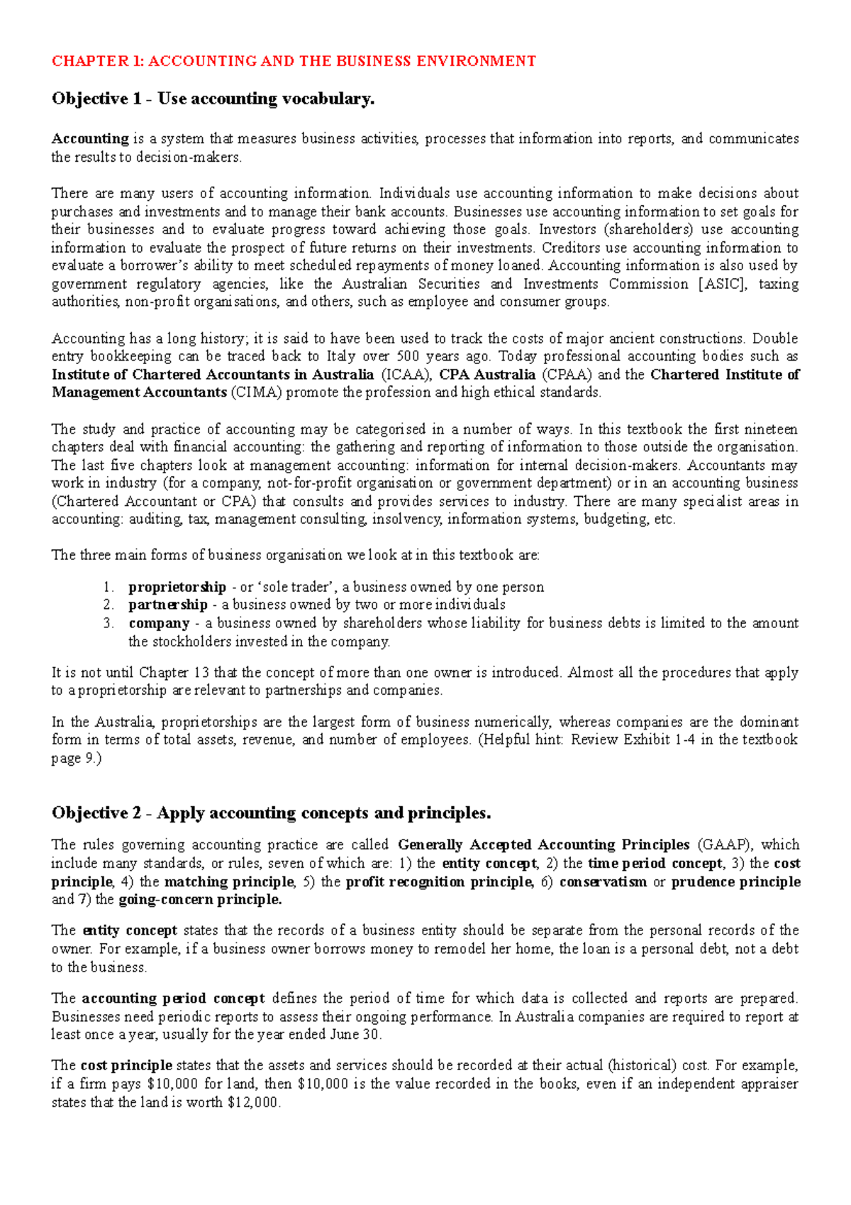 Accounting 101: Full Course Study Notes and Principles Review - Studocu