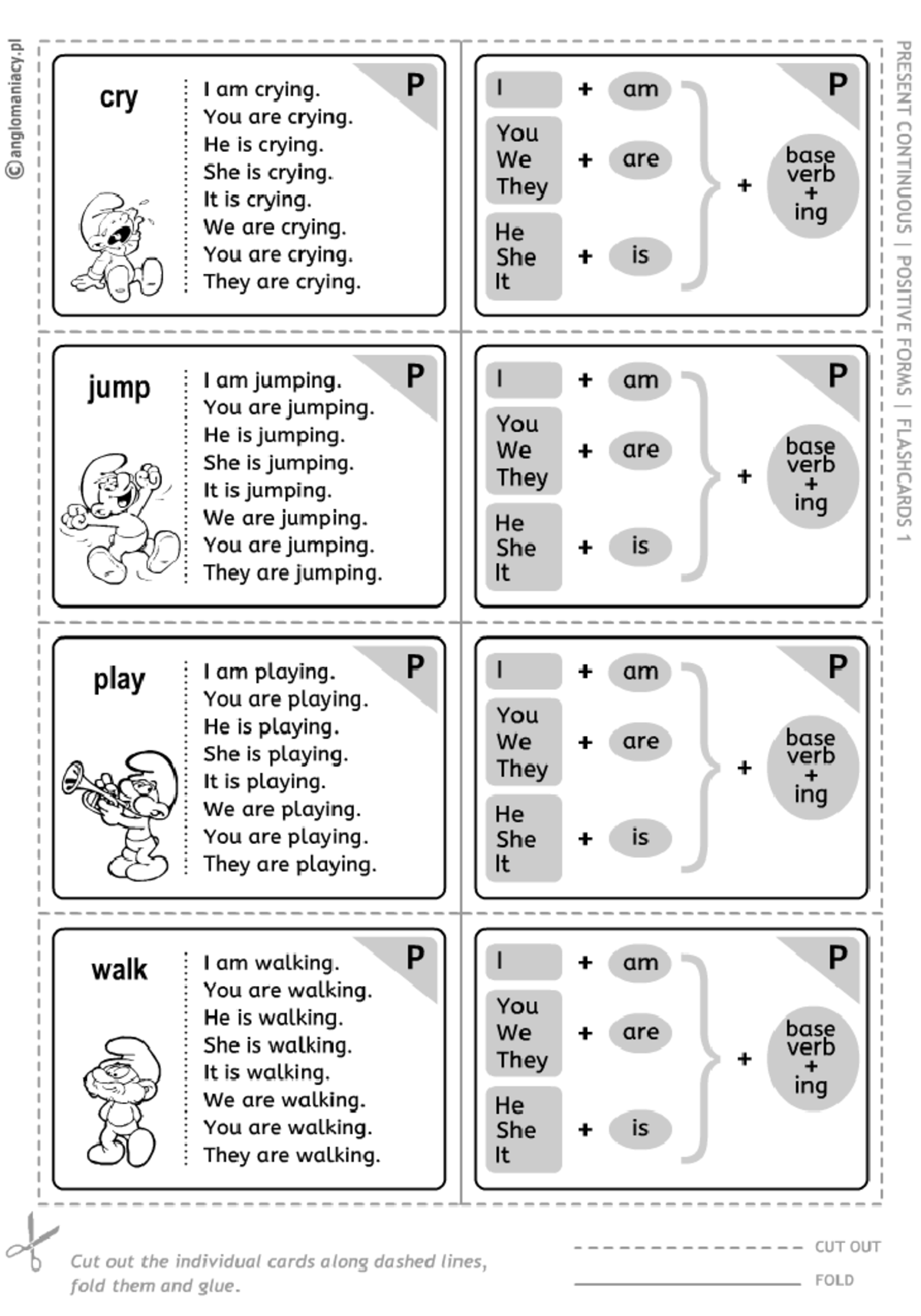 Grammar Flashcards: Present Continuous Forms (ENG 101) - Studocu