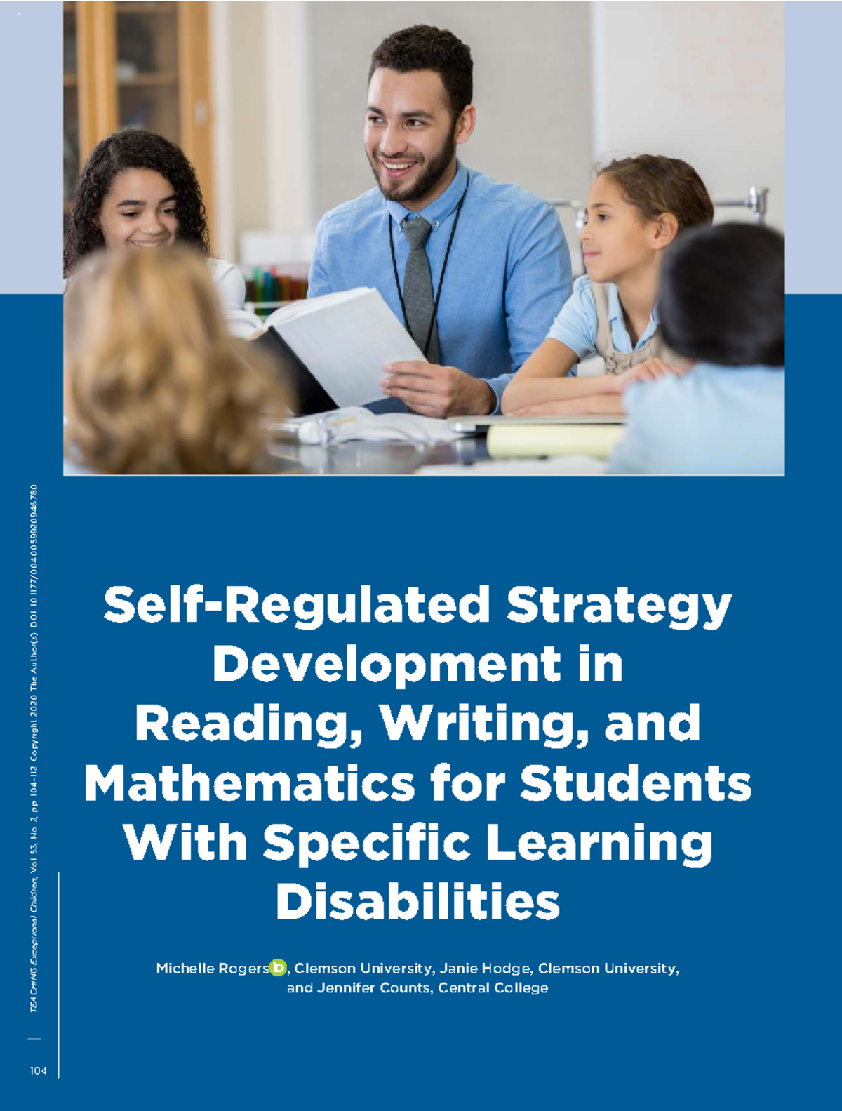 Self-Regulated Strategy Development (SRSD) for Reading & Writing in SLD ...