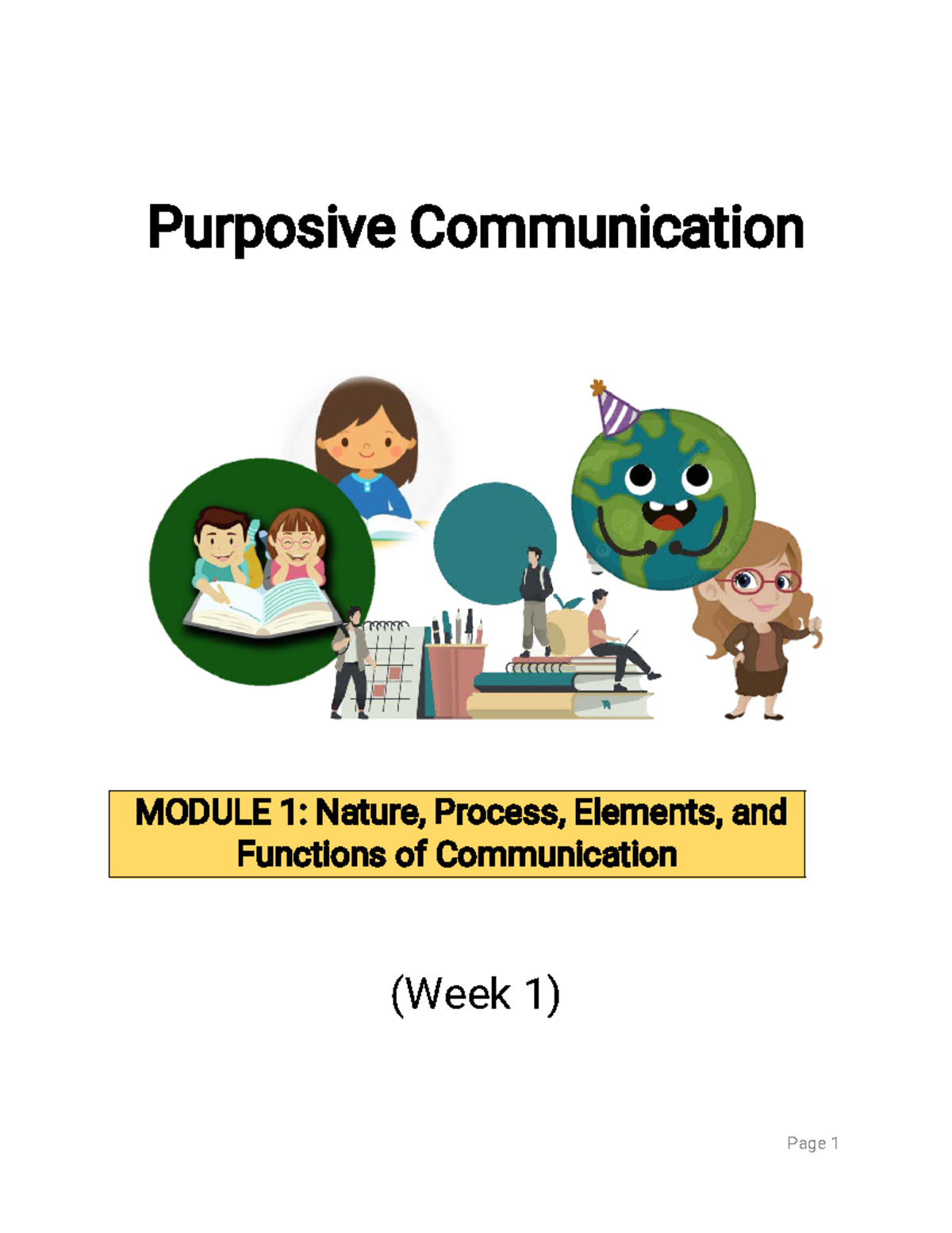 Positive Communication (MODULE1): Nature, Process, Elements & Functions ...