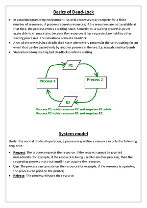 Process State Diagram & Scheduling Algorithms - UNIT-03 Notes - Studocu