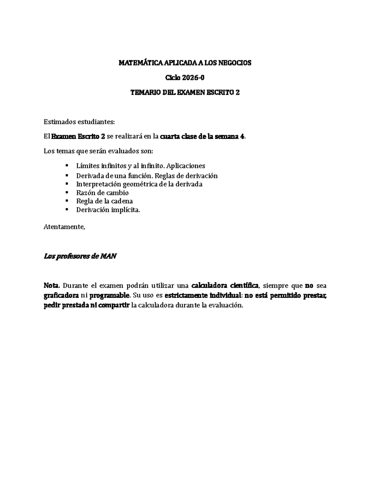 65899183 - gdfhd - MATEMÁTICA APLICADA A LOS NEGOCIOS Ciclo 2026 - 0 ...