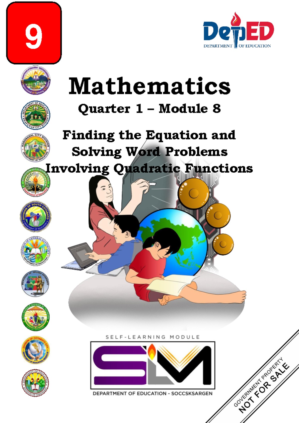 Math 9 Q1 Mod 8: Quadratic Functions - Equations & Word Problems Guide ...