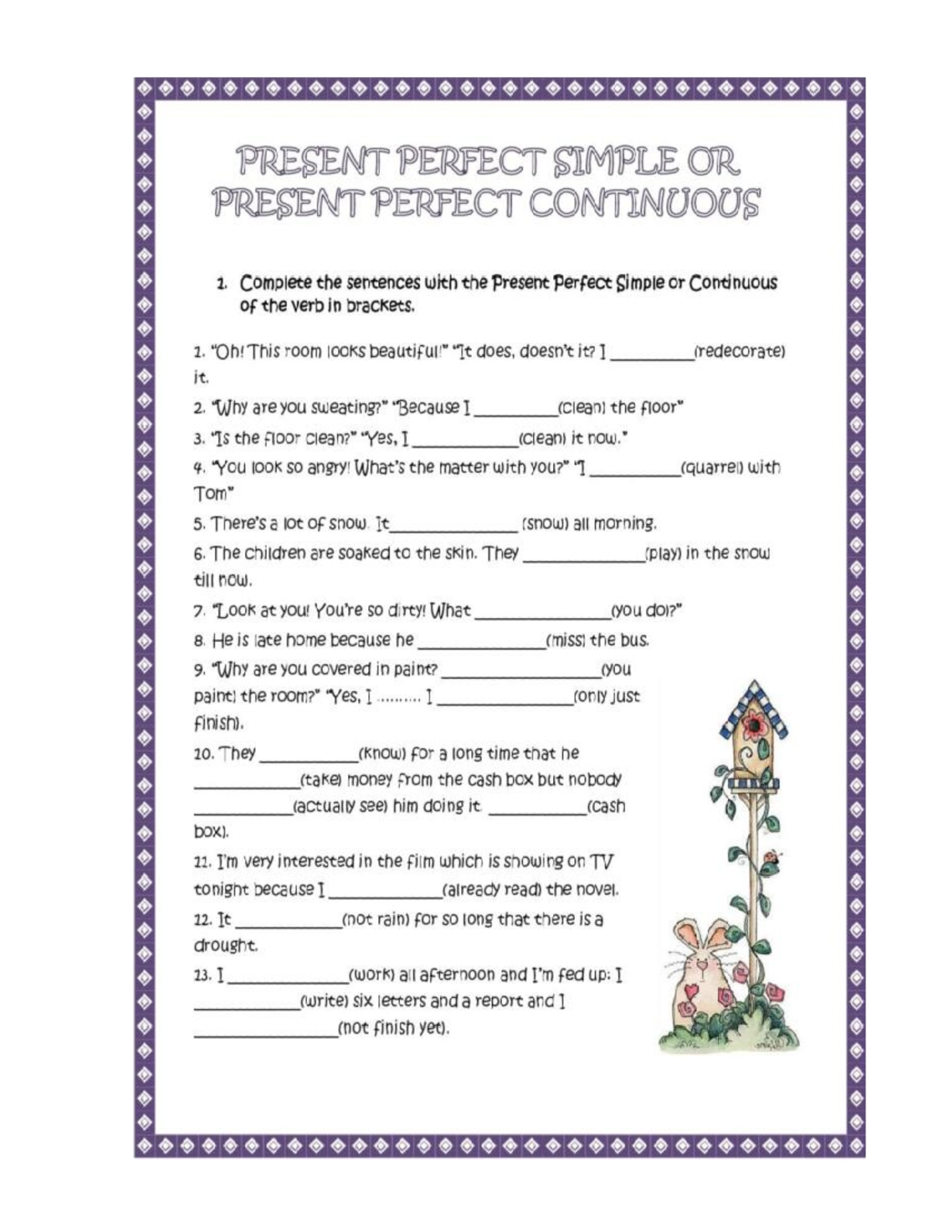 0099009009009 006090 Present Perfect Forms Worksheet - Studocu
