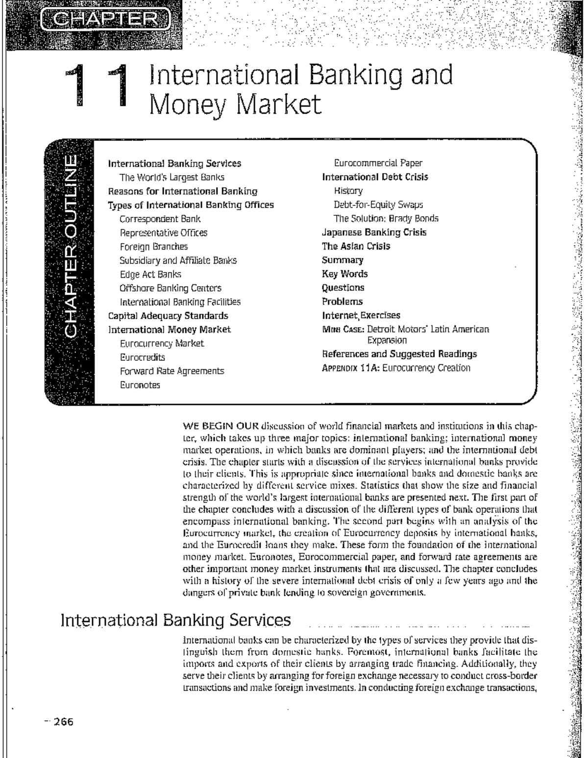 Chapter 1: International Banking and Money Market Overview - Studocu