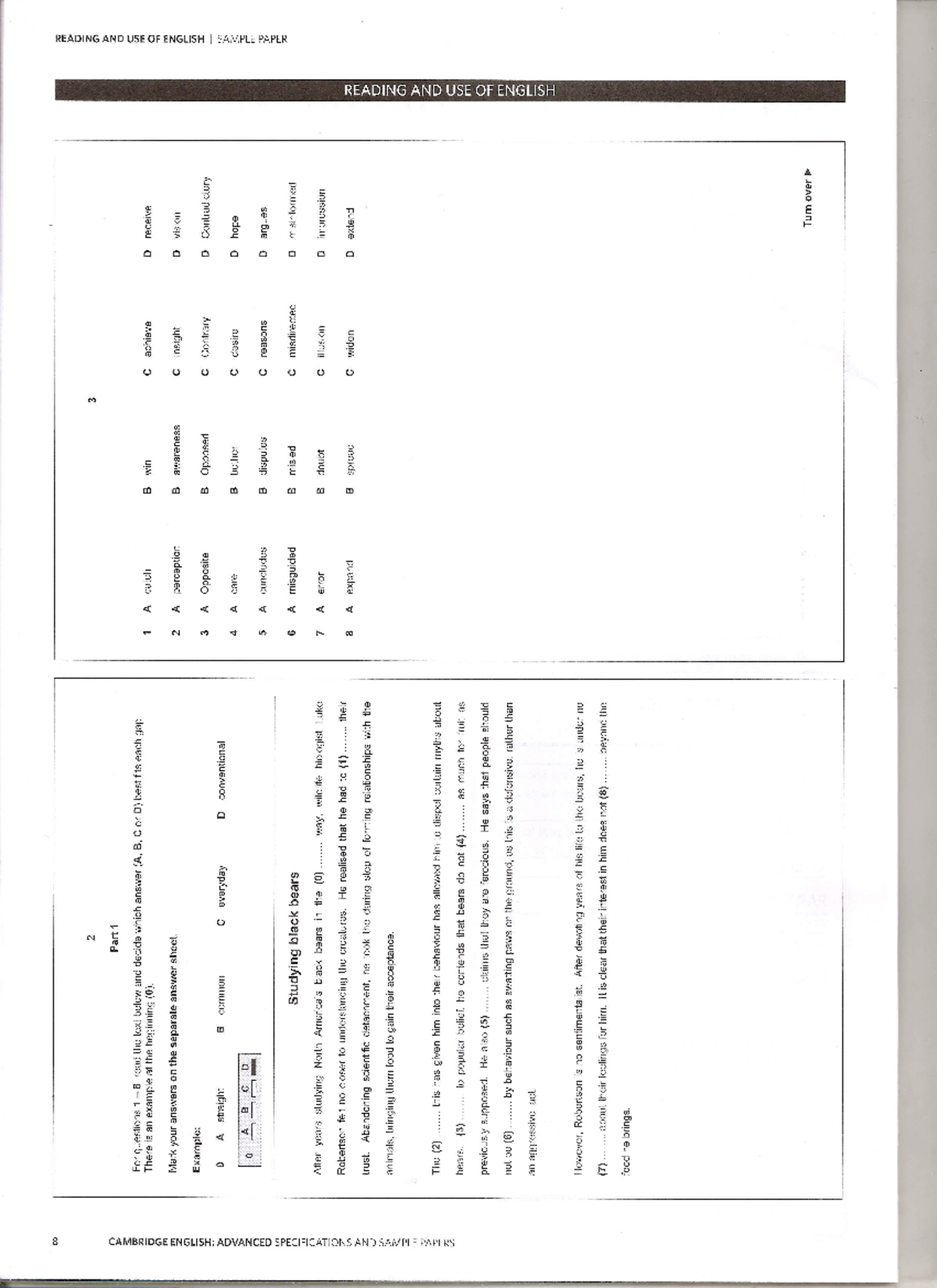 Advanced Sample Test 1 - Comprehensive Review Guide - Studocu