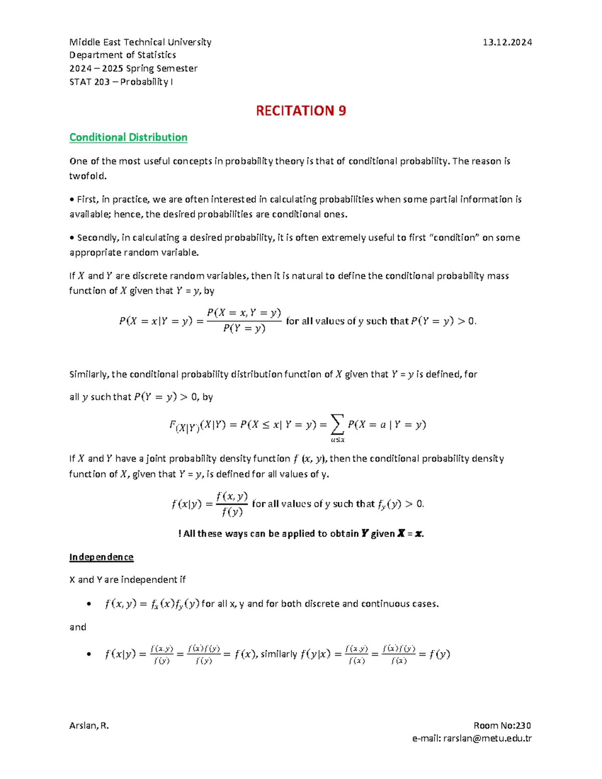 Stat 361 - Recitation 1: R Review & Probability Distributions Analysis ...