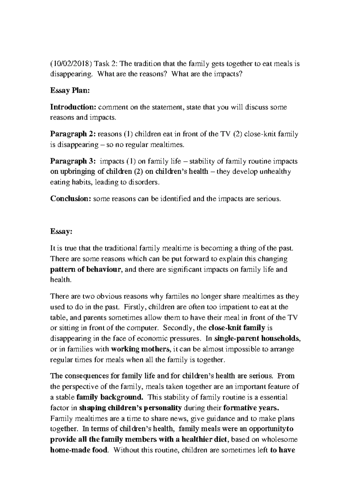 IELTS Writing Task 2 Sample Answers by Ngoc Bach - Studocu
