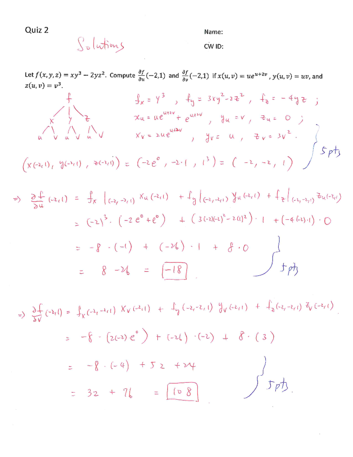MATH 244 Quiz 2 Complete Solutions and Explanations - Studocu