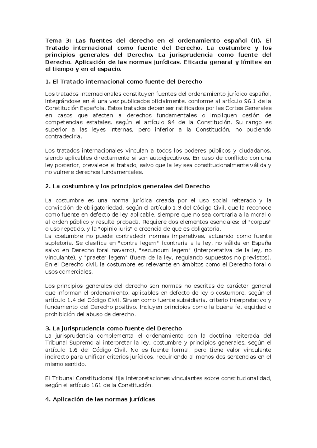 Tema 3: Fuentes del Derecho en el Ordenamiento Español - CE, Adm y UE ...