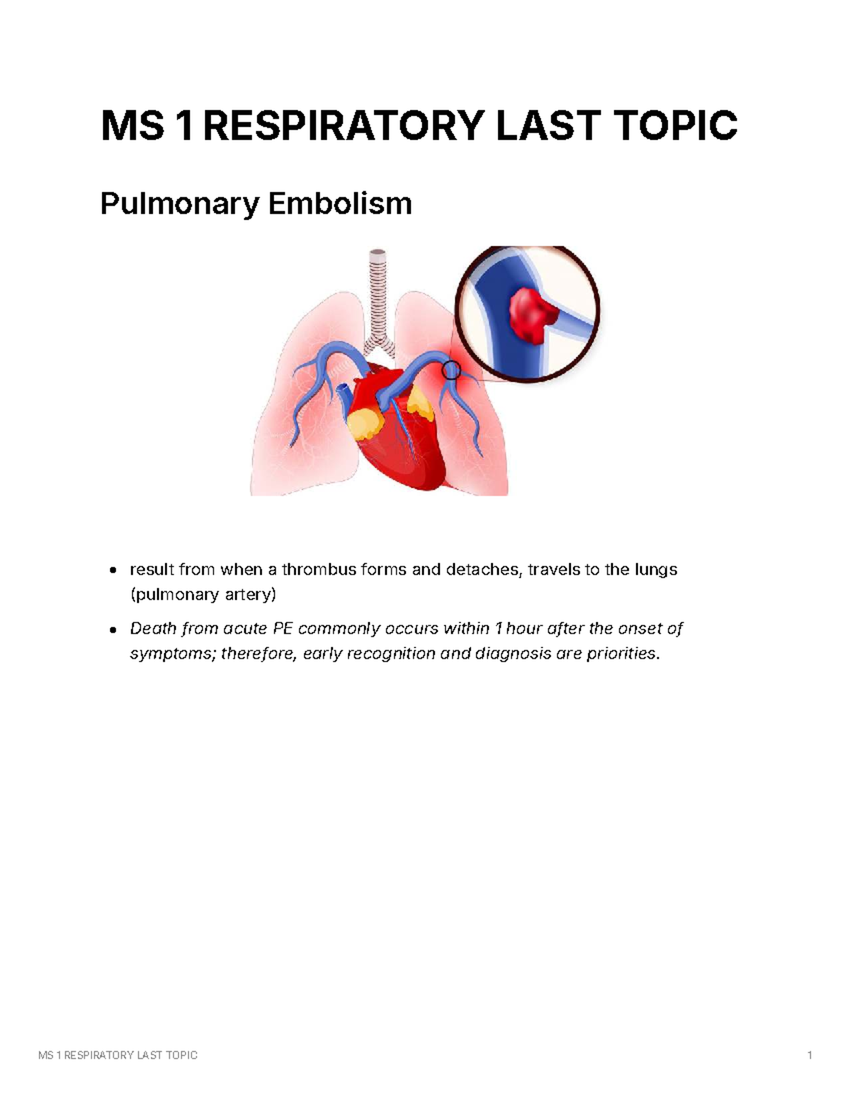 MS 1 Respiratory LAST Topic da7e4ac93bba46d1b2907259 cb2484fd - MS 1 ...
