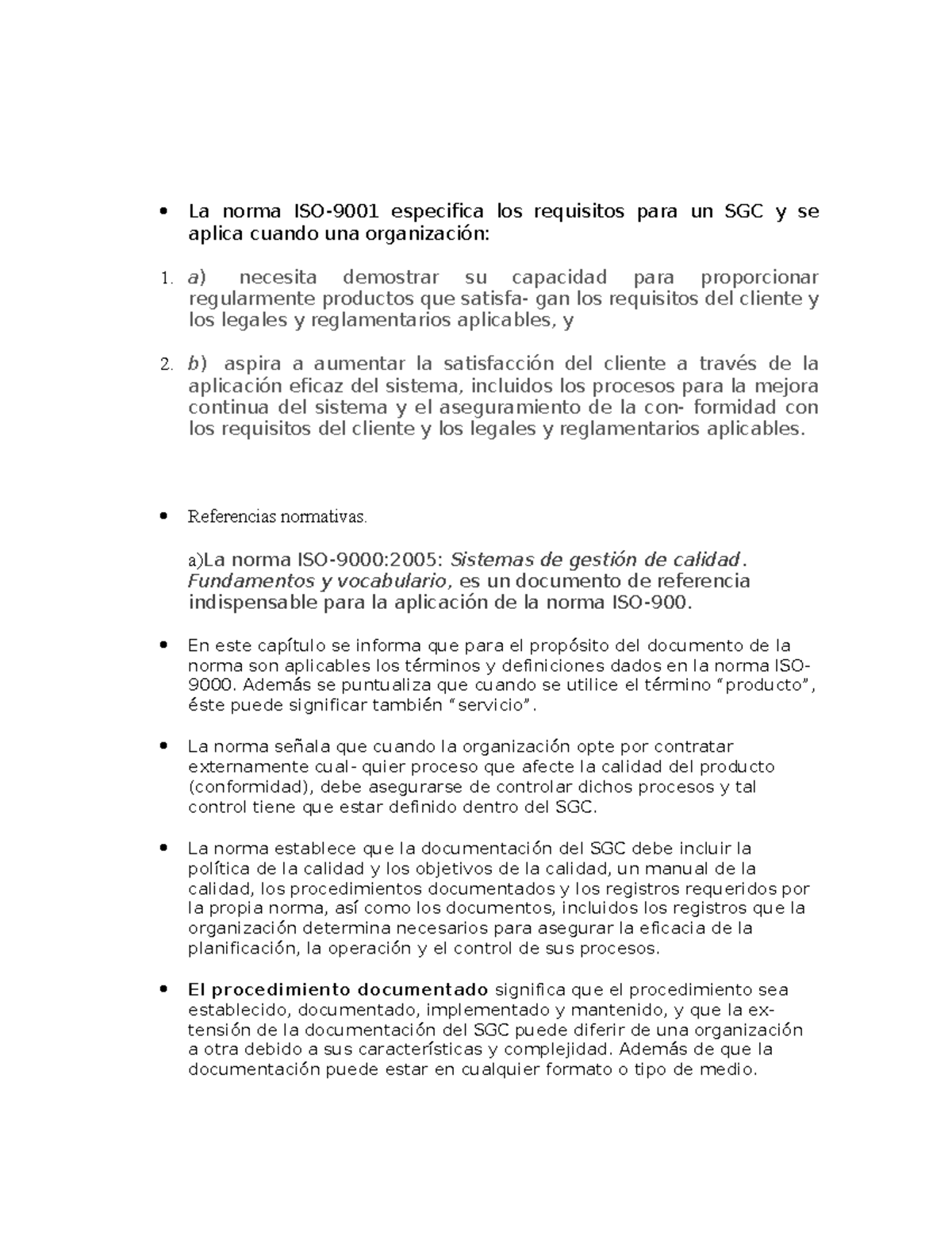 ISO 9001: Gestión y Requisitos del Sistema de Calidad - Studocu