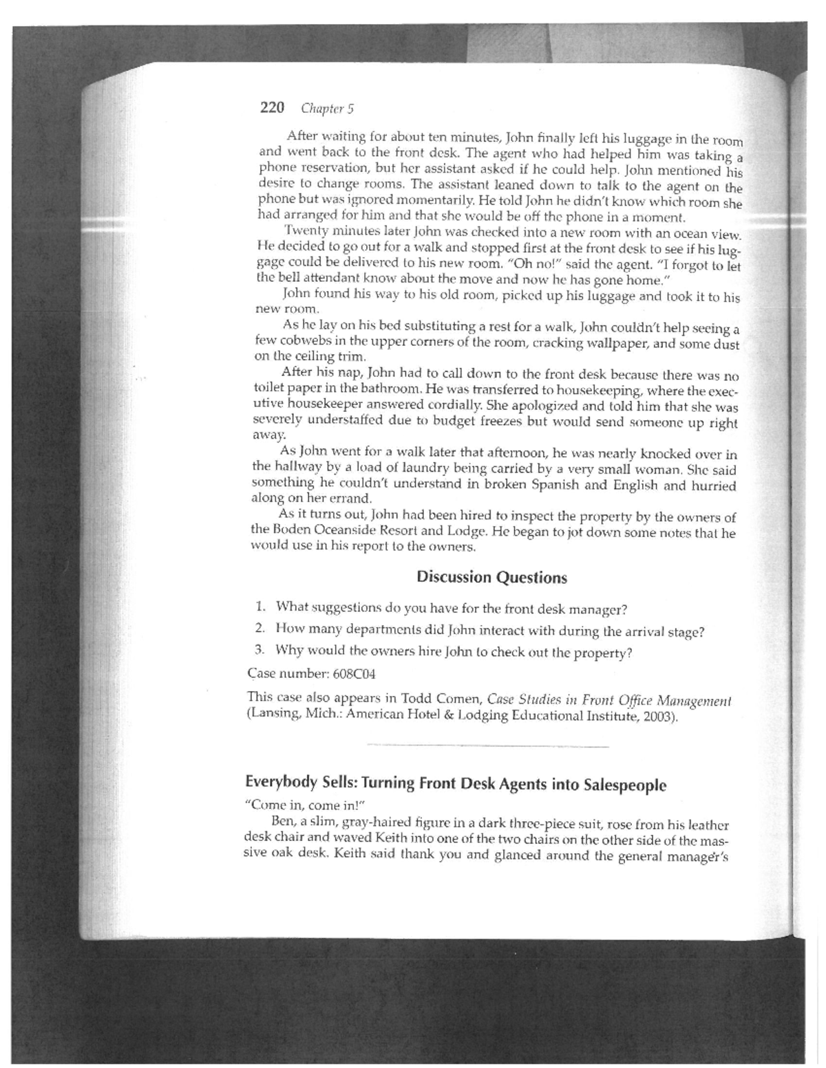 Final project front desk - 220 Chapter 5 After waiting for about ten ...