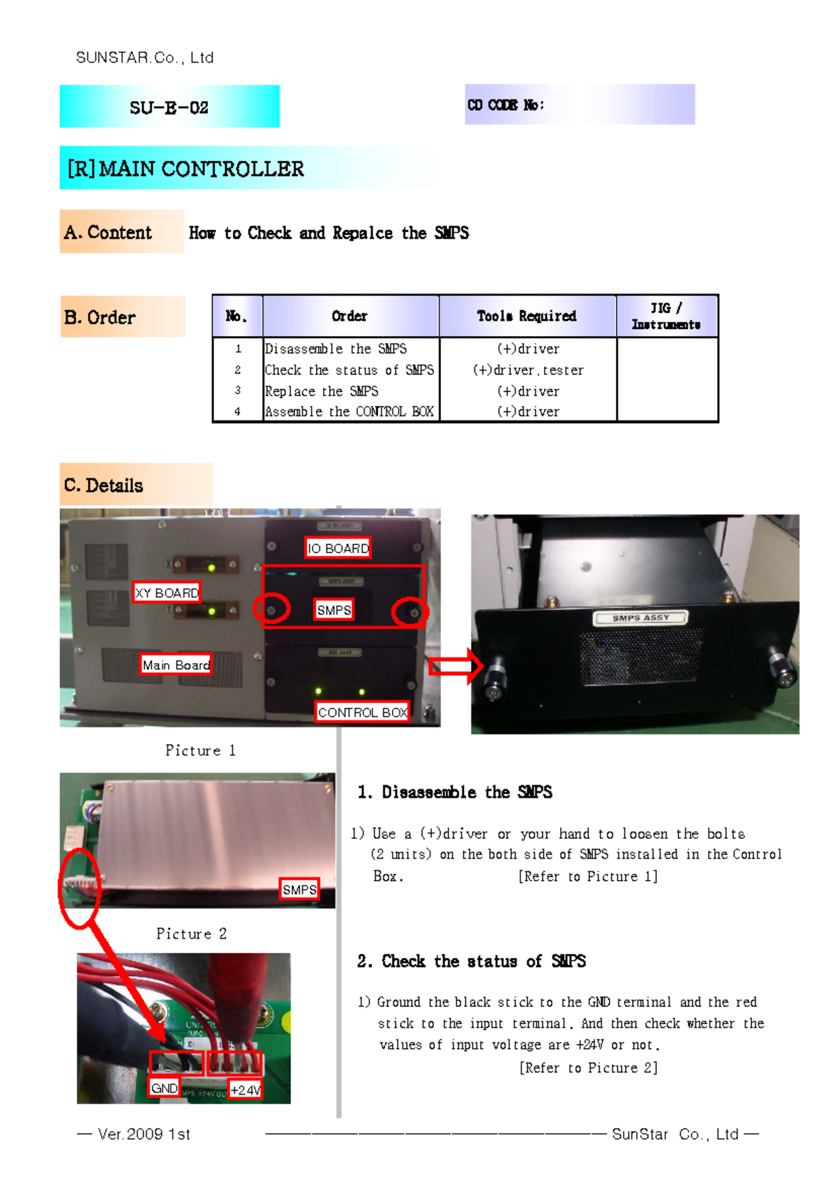 SWF EMBROIDERY MACHINE CD CODE No: SMPS & LCD Cable Replacement Guide ...