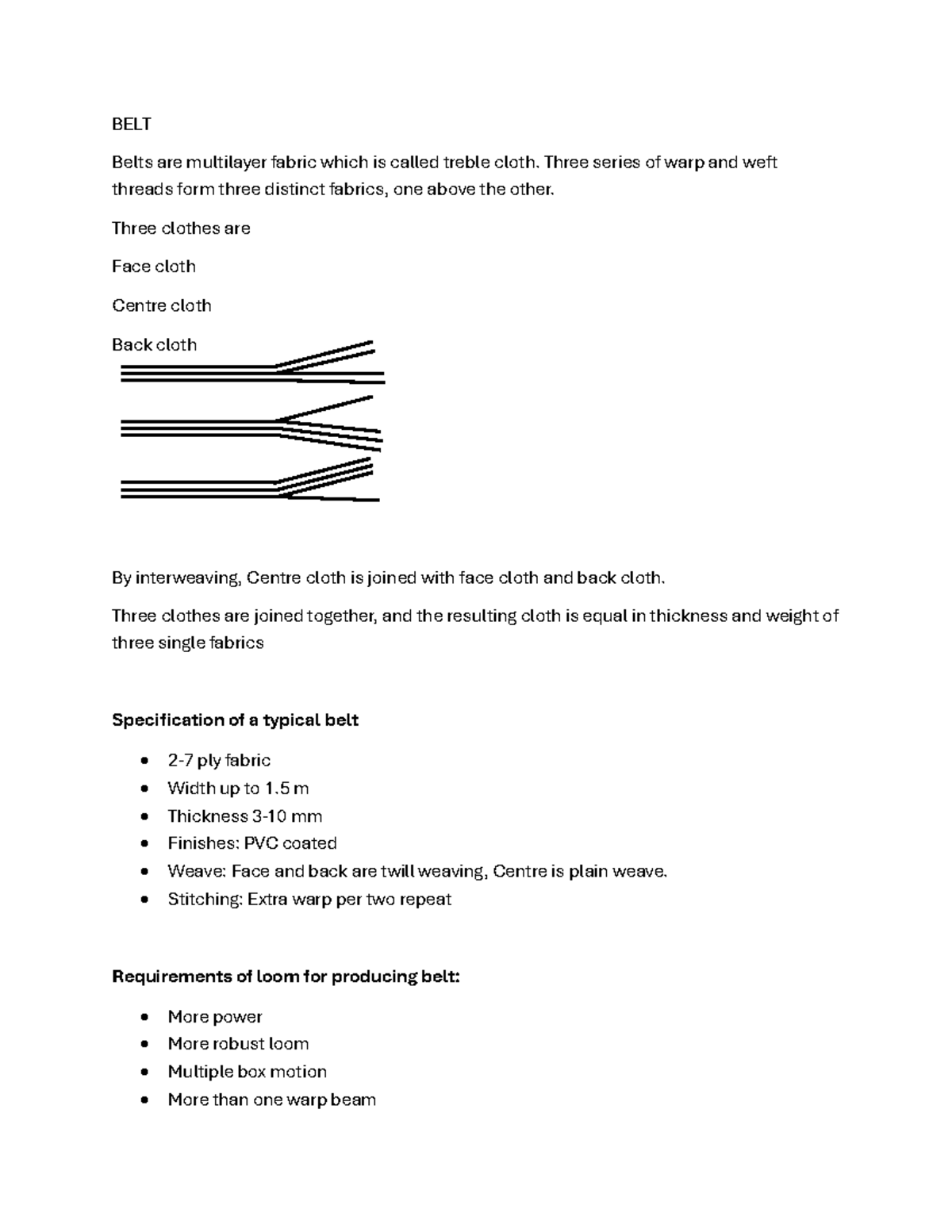 BELT Course Materials: Special Fabric Production on Belts & Labels ...