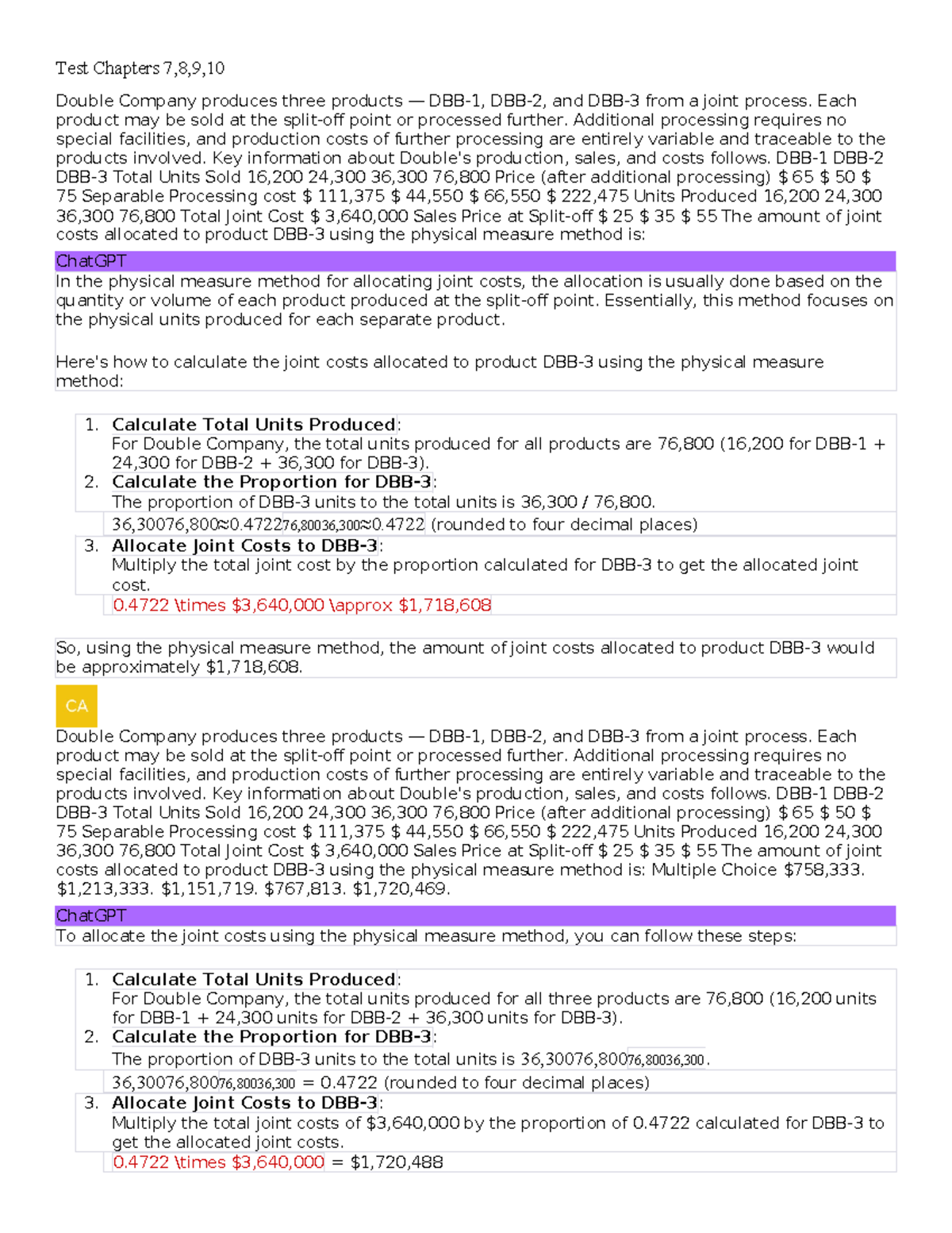 Test Chapters 7, 8, and 9 - Study Material for Upcoming Tests - Studocu