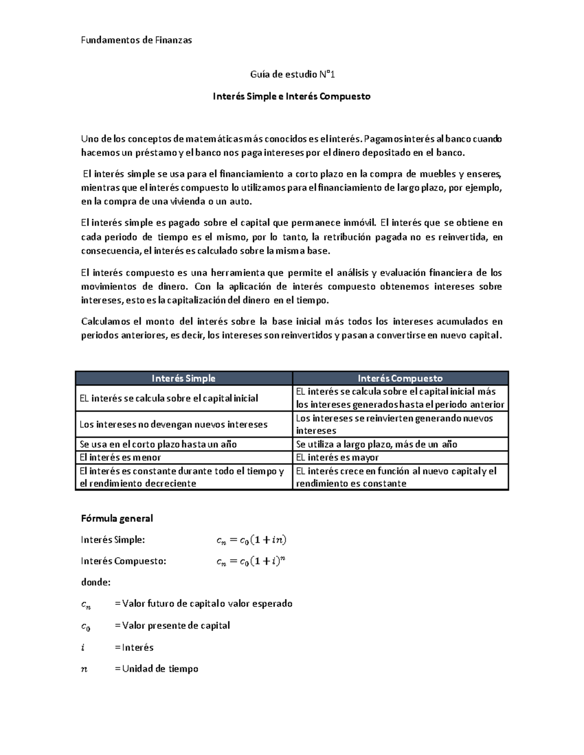 Guía 1 int compuesto - Warning: TT: undefined function: 32 Warning: TT ...